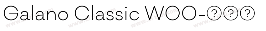 Galano Classic W00字体转换